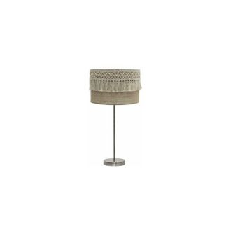 Fabrilamp Fabrilamp - Sobremesa Grande Ekaterina 1xe27 Cuero/saco 63x30x30 Cm Con Pasamaneria