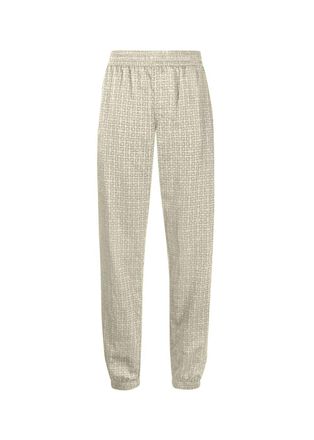Givenchy Ivory 4G Monogram Track Pants Size 35