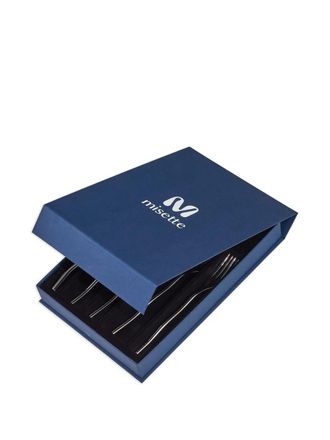 Misette Squiggle matte cutlery set (five pieces) - unisex - stainless steel - One Size - Silver