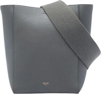 Celine Pre-owned Seau Sangle - Dames - Vintage Tas - Grijs - ONE Size - Leer - Vintage