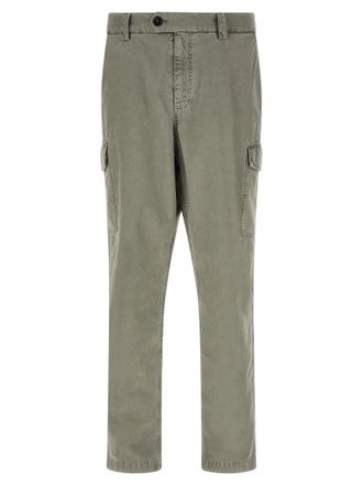 Brunello Cucinelli Bicolor Cotton Cargo Mens Pants