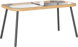 vidaXL Mesa de Café Marrón, Negro 90 x 45 x 42 cm Vidaxl