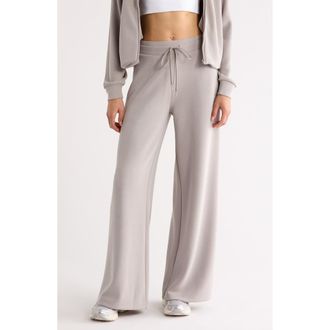 Zella Ultra Soft Wide Leg Pants in Grey Earl at Nordstrom, Size Xx-Large