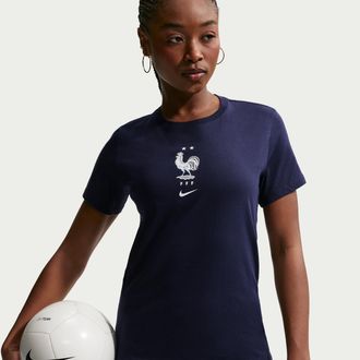 Nike FFF Nike Womens Soccer T-Shirt in Blue | IH2240-498