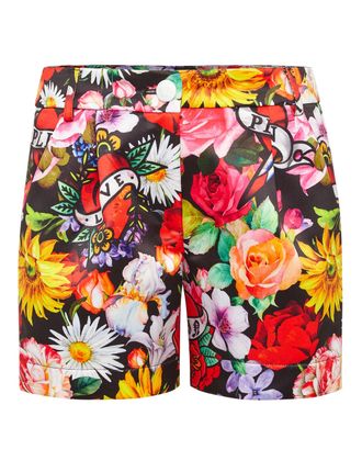 Philipp Plein Duchesse Hot Pants Love Flowers