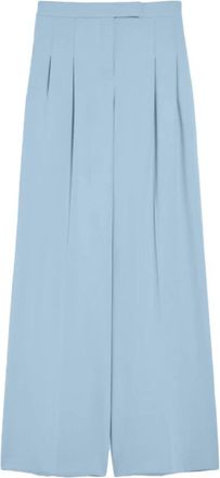 Pennyblack Broeken, Dames, Blauw, 2Xs, Polyester, Elegante wijde pijp polyester broek