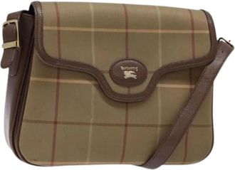 Burberry Pre-owned Vintage Schoudertas - Dames - Vintage Schoudertas - Beige - ONE Size - Leer - Vintage