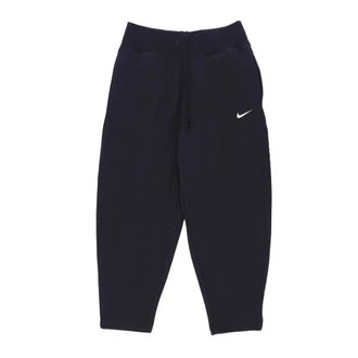 Nike Black Fleece Tracksuit Pants Curved - Dames - Trainingsbroeken - Zwart - L - Katoen - Fitness