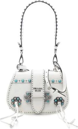 Prada Pre-owned Cross Body Bags, female, White, Size: ONE SIZE Pre-owned Vintage Cross Body Bag