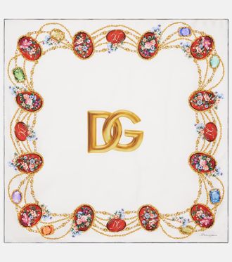 Dolce & Gabbana DG silk scarf