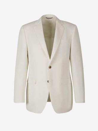 Canali Linen And Silk Blazer