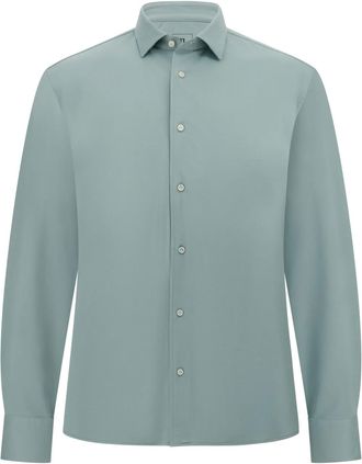 Boggi Milano poplin shirt - Green