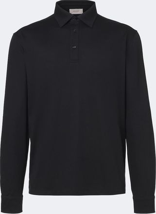 Agnona Cotton and silk polo shirt