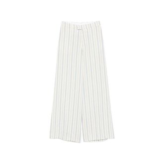 Berwick 1707 Wide Trousers, female, Multicolor, Size: 2XS Azure Striped Wide Leg Trousers