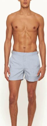 Orlebar Brown Bulldog Classic Stripe Swim Shorts In Wave Blue