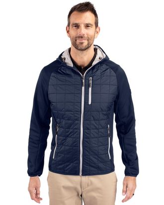 Cutter & Buck Rainier Primaloft Mens Eco Full Zip Hybrid Jacket