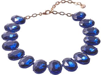 Carolina Herrera Cz Tonal Oval Crystal Necklace