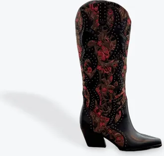 Jessica Simpson Womens Zaikes Western Boots In Tapestry