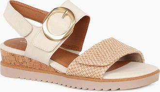 Soft Line Womens Delaware Womens Wedge Heel Sandals - Tan - Size: 6.5