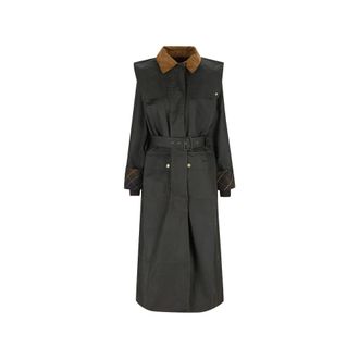 Barbour Trench in Corduroy - - Coats - Donna - Nero - M