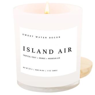 Sweet Water Decor 11oz White Jar Candle - Sweet Scents in Island Air at Nordstrom