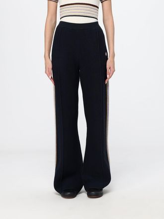 Casablanca High-Waisted Wide-Leg Wool and Cotton-Blend Knit Joggers