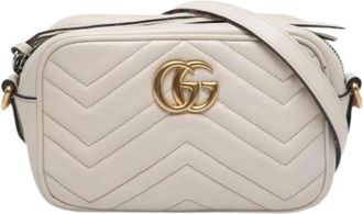 Gucci Pre-owned Cross Body Bags, female, White, Size: ONE SIZE Pre-owned Vintage Crossbody Bag