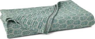 Coyuchi Mirada Organic Cotton Matelass&eacute; Throw Blanket in Thyme Chrysanthemum at Nordstrom