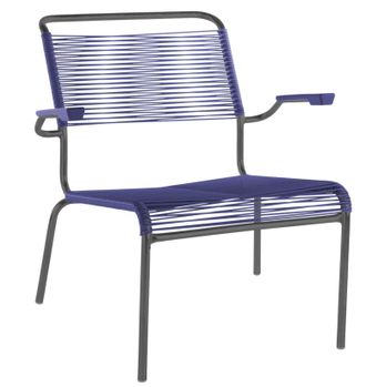 Schubiger M&ouml;bel Spaghetti-Lounger S&auml;ntis mit Armlehnen