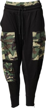 Dolce & Gabbana Multicolor Camouflage Cargo Jogger Men Pants Co+pa+pl