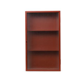Ferm Living Haze Wandschrank, Glas / oxide red