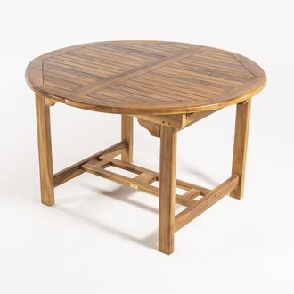 ED&Egrave;N JARD&Iacute; Mesa de jard&iacute;n extensible de madera de teca 120 a 180 cm