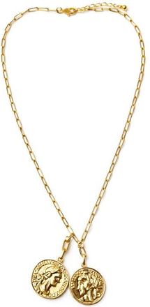 Panacea Coin Pendant Necklace in Gold at Nordstrom