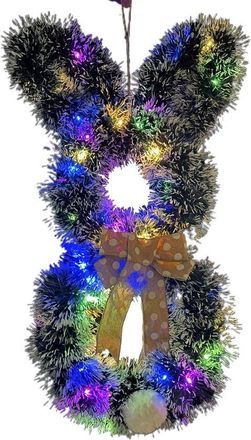 OEM Guirnalda Led Plegable De Conejito De Pascua Con Lazo - Guirnalda De Decoraci&oacute;n Led De Pascua
