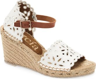 Pedro Garcia Orito Espadrille Sandal in Meringue Satin at Nordstrom Rack, Size 9.5Us / 39.5Eu