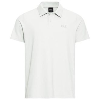 Jack Wolfskin Essential Polo Polo-Shirt f&uuml;r Herren | wei&szlig;
