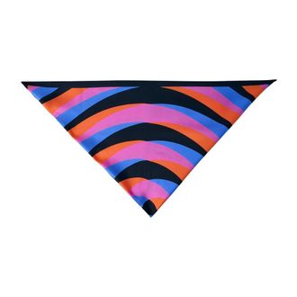 Dries Van Noten Silky Scarves, female, Multicolor, Size: ONE SIZE Geometric Patterned Silk Scarf