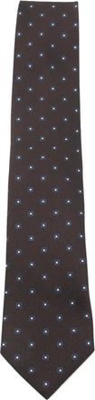 Ermenegildo Zegna square-pattern tie - Brown
