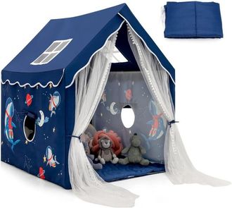 Costway Costway - Tenda da Gioco per Bambini, Casetta per Bambini da Interno con Tappetino Imbottito Rimovibile, Ideale per Bambini e Bambine, 105 x 121 x