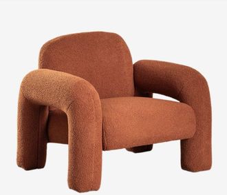 Sklum Poltrona in shearling Nicxon SKLUM Rosso Argilla