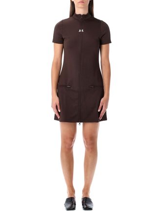 Courr&egrave;ges Courr&egrave;ges Bruine Interlock Trainingspak Mini Jurk