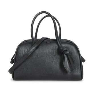Jacquemus Leather bag with top handles - female - Jacquemus - Handbags - Black - ONE SIZE - Bags
