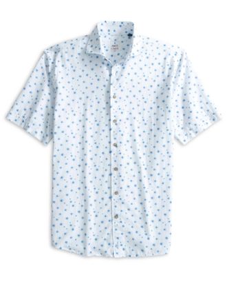 Johnnie-O Mens Benson Shirt In White
