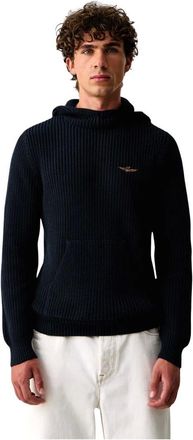 Aeronautica Felpa con cappuccio - - Knitwear - Uomo - Blu - M