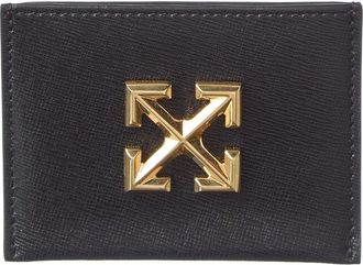 Off-white Jitney Simple Leather Card Holder