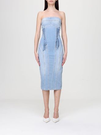 Elisabetta Franchi Abito midi Elisabetta Franchi in denim di cotone