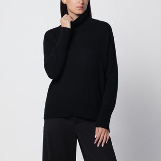 Lisa Yang Heidi turtleneck sweater in black cashmere