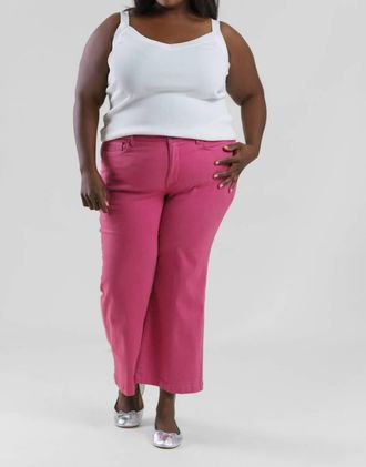 NYDJ Teresa Wide Leg Ankle Jeans In Slate Rose