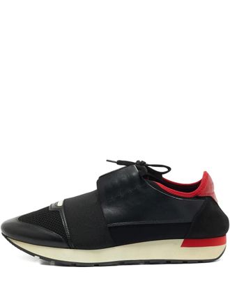 Balenciaga Runner leather sneakers - Black