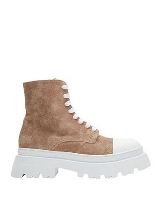 8 by YOOX SUEDE AND RUBBER CAP-TOE LACE-UP ANKLE BOOTS